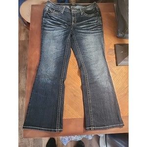 ANA A New Approach Jeans Womens Size 12 Boot Cut Curvy Fit Denim